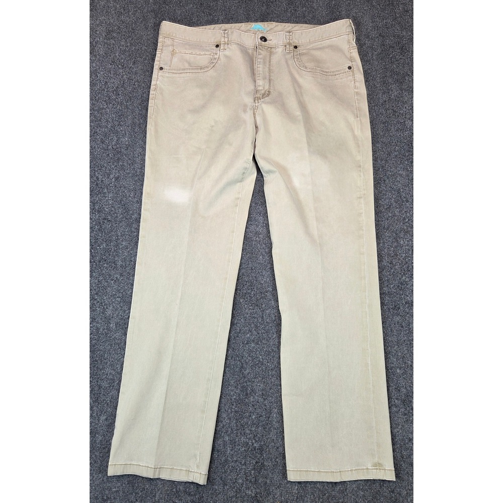 Tommy Bahama Boracay Khaki Tan Chino Pants Mens 38x30 Cotton Tencel Stretch